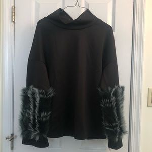 Fur Sleeved Shirt